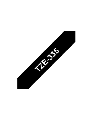 Label Brother TZe-335 12mm x 8m white on black