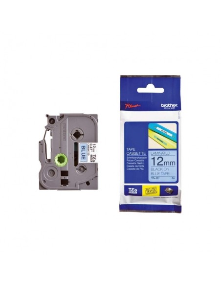 Märgistuslint Brother TZe-531, Lamineeritud, Black on Blue