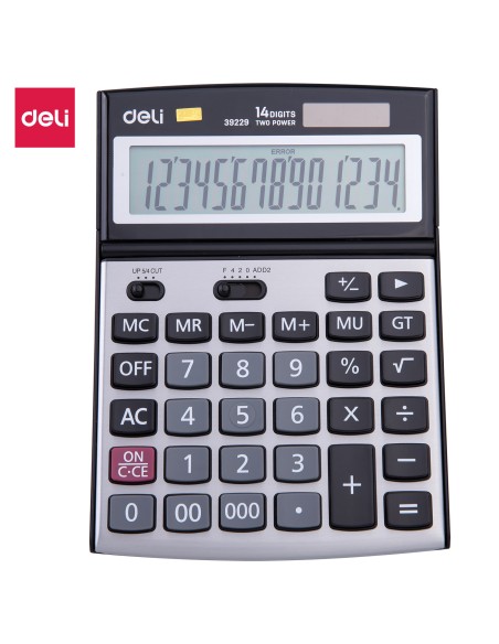 Desktop Calculator Deli Metal-14 digits Deli