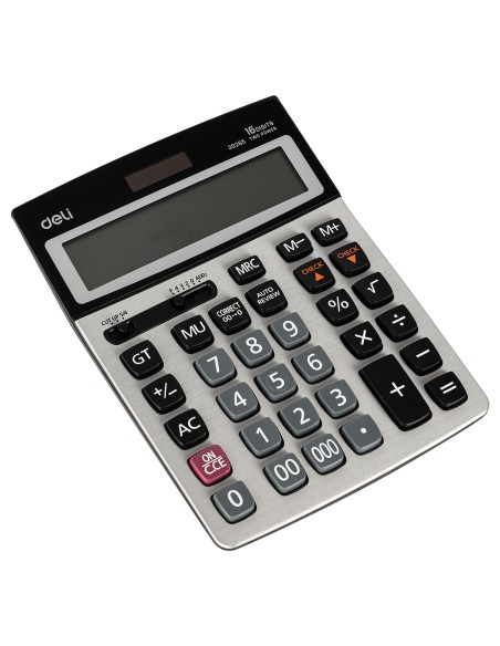 Desktop Calculator Deli Metal-16 digits, 120 steps check Deli