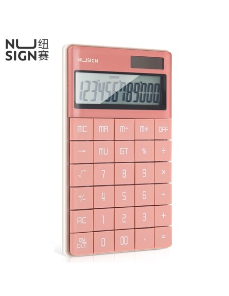 Calculator 165.3×103.2×14.7mm, 12 digits Pink