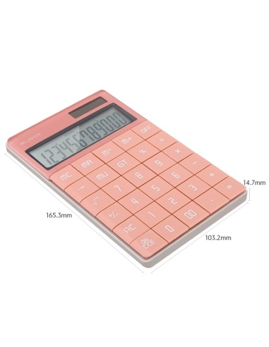 Calculator 165.3×103.2×14.7mm, 12 digits Pink