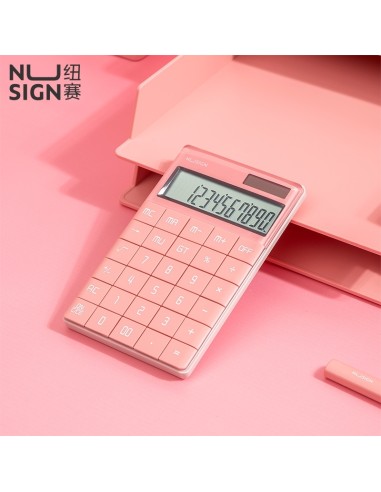 Calculator 165.3×103.2×14.7mm, 12 digits Pink
