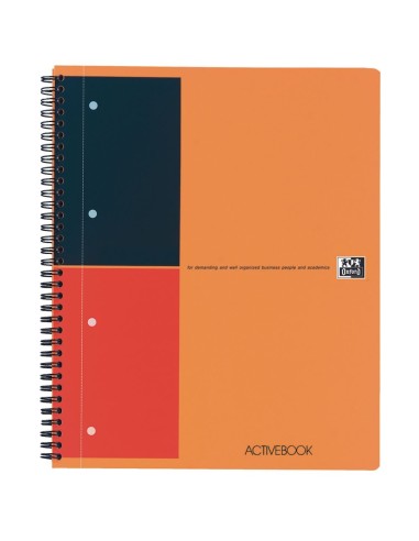Spiralpad Oxford INT Activebook 001401 A4+ Ruled. 80 SHEETS