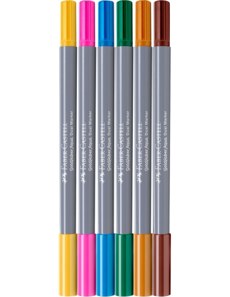 Akvarellimarker Faber-Castell Gofa Aqua 6-värvi fantaasia Coconut