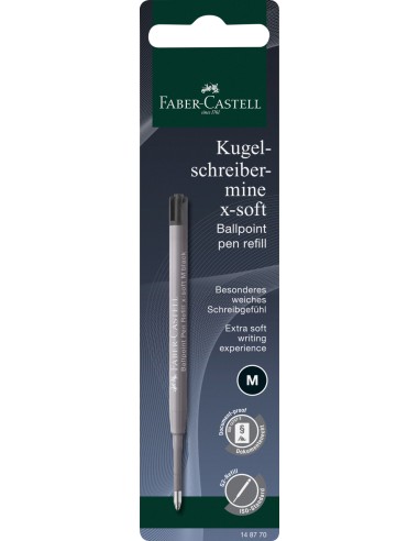 Pastapliiatsi südamik Faber-Castell x-soft must M BC