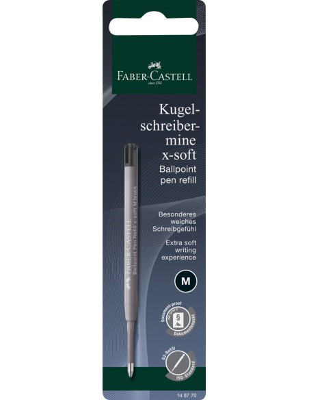 Pastapliiatsi südamik Faber-Castell x-soft must M BC