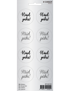 Kleebisetiketid Charlot Hõbe Häid Pühi! (Jõul) EST
