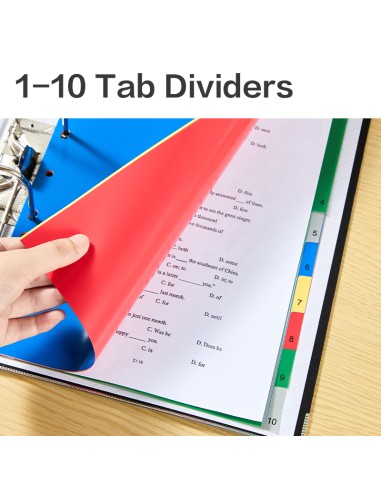 Dividers DELI A4-10 pages ASST.
