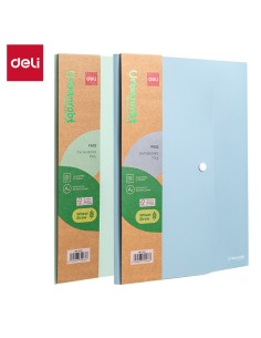 Lõõtsmapp DELI Urbanroot A4 8-vahega, trukiga, assortii