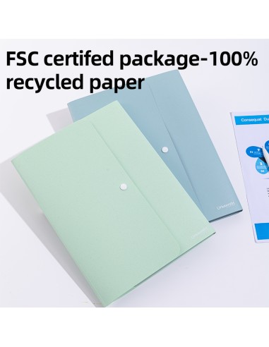 Expanding File DELI A4_8P Green/Blue