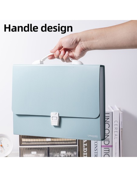 Expanding File DELI A4_13P Green/Blue