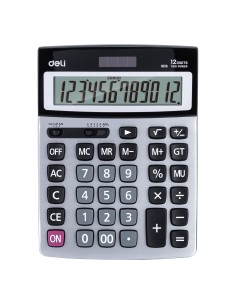 Desktop Calculator Deli Metal-12 digits Deli