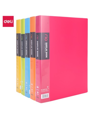Esitluskaaned DELI A4 60-taskut, assortii