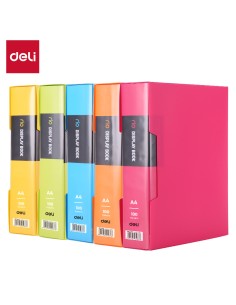 Esitluskaaned DELI A4 100-taskut, assortii