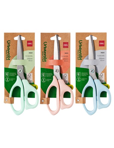 Scissors DELI 210mm Blue/Green/Pink