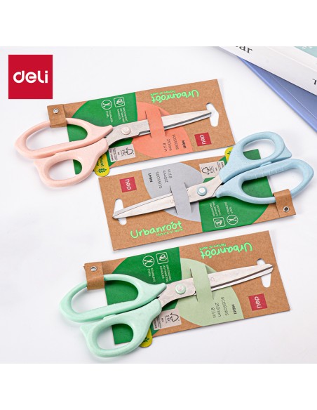 Scissors DELI 210mm Blue/Green/Pink