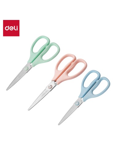 Scissors DELI 175mm Blue/Green/Pink
