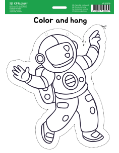 Värvitav kartong A4, Kosmonaut