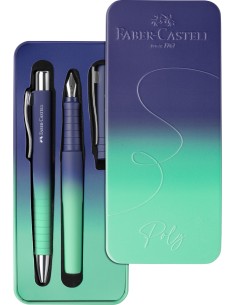 Set Poly Ball Pen buzzing blue FP+BP