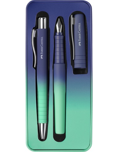 Set Poly Ball Pen buzzing blue FP+BP