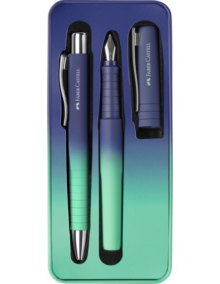 Set Poly Ball Pen buzzing blue FP+BP