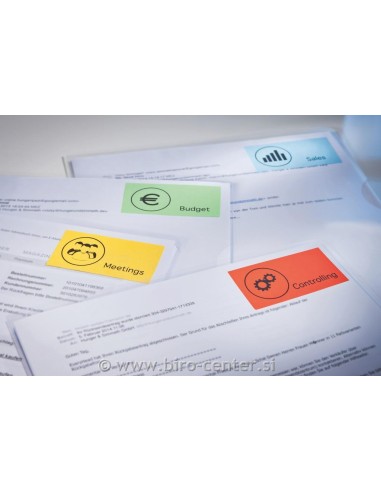 Labels Zweckform 105x148 mm A4/100sh red