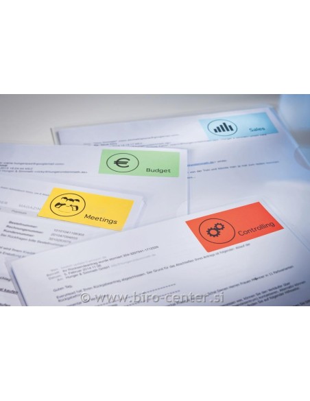 Labels Zweckform 105x148 mm A4/100sh red