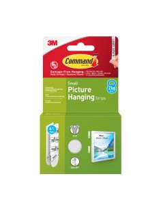 Command™ Small White Picture Hanging Strips 17202-4UKN, 4 Sets