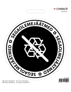 Kleebis Charlot Segaolmejäätmed, Ø200mm