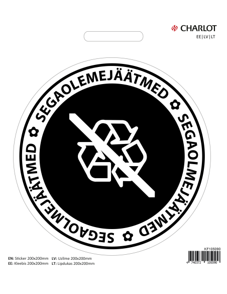 Kleebis Charlot Segaolmejäätmed, Ø200mm