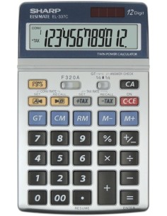 Lauakalkulaator Sharp EL-337C hõbe