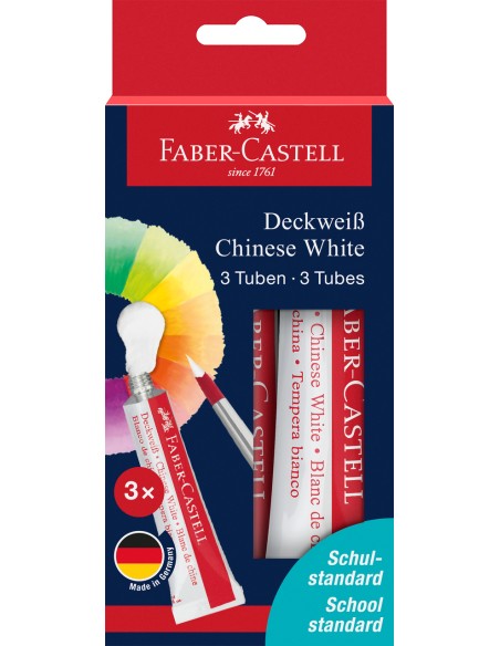 Vesivärv Faber-Castell, valge, 3x7,5 ml