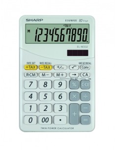 Desktop calculator Sharp SH-ELM332BWH