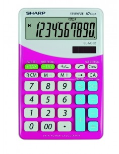 Lauakalkulaator Sharp EL-M332BPK roosa