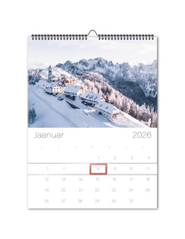 Wall calendar Photo calendar A3 College 2026