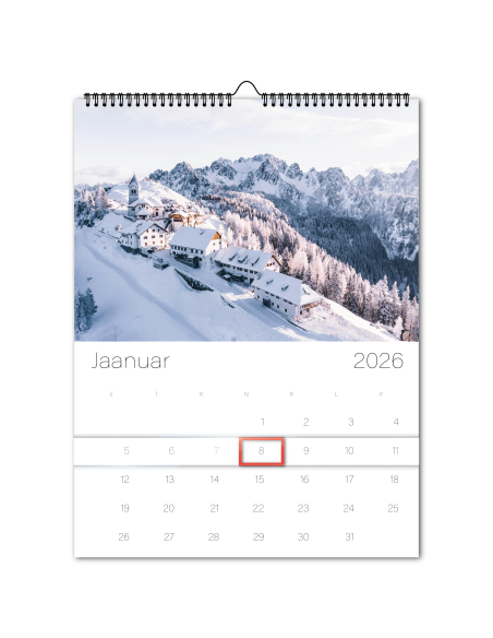 Seinakalender Fotokalender A3 College 2026