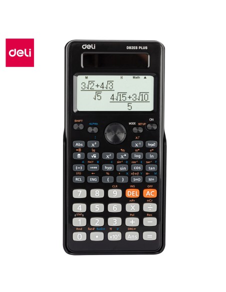 Koolikalkulaator DELI D82ES 252 funktsiooni, must