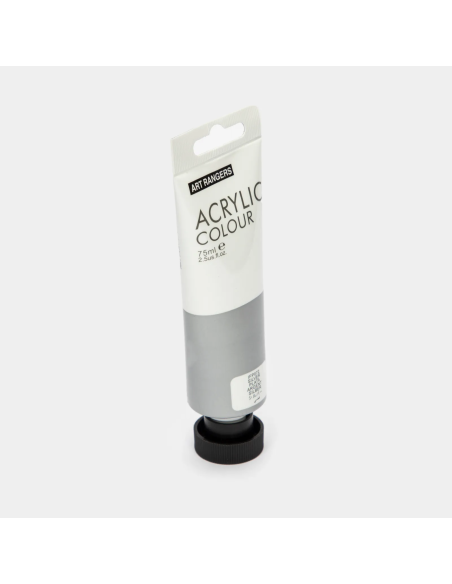 75ml acrylic paint in sing tube craft quality-Silver