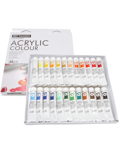 Akrüülvärvid Art Rangers 24-värvi 12 ml tuubis