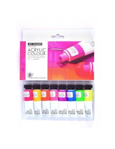 Acrylic  color set of 8x22ml-Neon color
