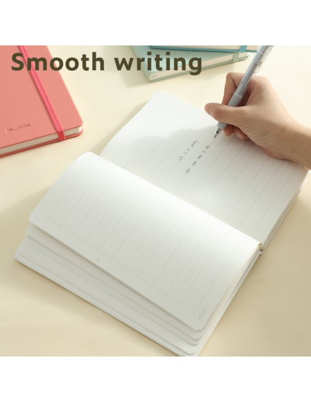 Nusign Leather Cover Notebook A5 210*140mm 96sheets White