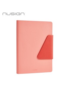 Märkmik Nusign A5/120L, PU-kaaned, joon/ruut roosa