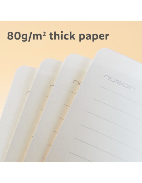 Märkmik Nusign A5/120L, PU-kaaned, joon/ruut roosa