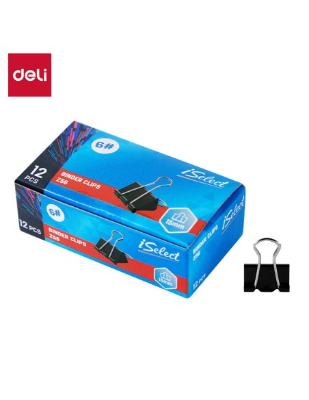 Binder Clips 6# 15mm BLACK