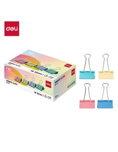 Binder Clips 1# 51mm Blue/Green/Pink/Yellow