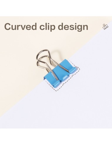 Binder Clips 5# 19mm Blue/Green/Pink/Yellow