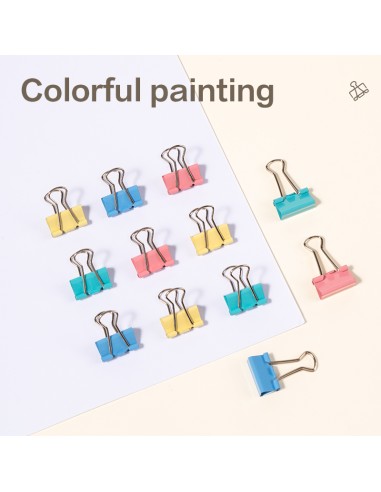 Paberiklamber DELI Rio 19mm 12tk/pk assortii värvid