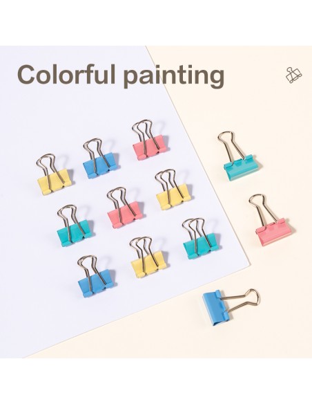 Binder Clips 5# 19mm Blue/Green/Pink/Yellow