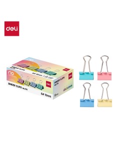 Binder Clips 6# 15mm Blue/Green/Pink/Yellow